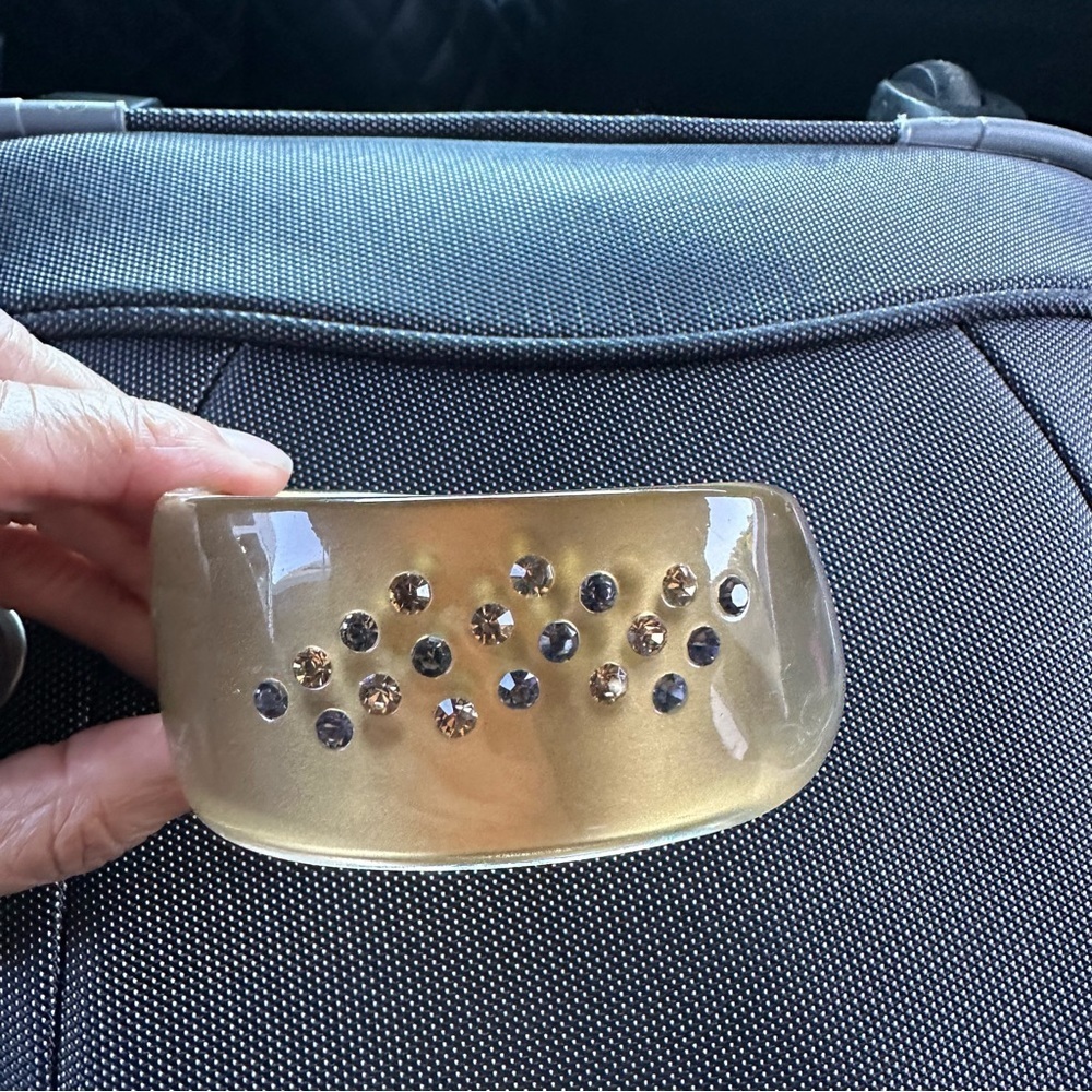 Rhinestone Lucite Bangles Bracelet